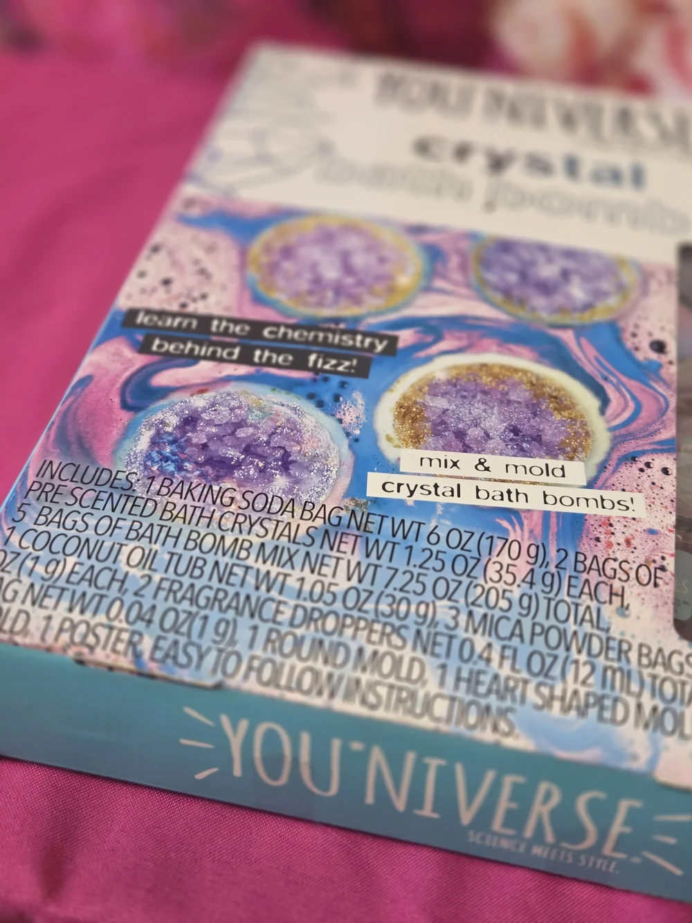 Youniverse Scented Diy Crystal Bath Bombs - Purple